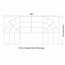 Staging 101 3-Tier Seated Riser System - 39' Long (fits 72 Chairs) - SWWSSWWS-3SR