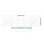 Staging 101 3-Tier Seated Riser System - 47' Long (fits 60 Chairs) - WWSSSWW-3SR