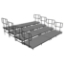 Staging 101 Side Guard Rail Package for 4-Tier Seated Risers - S4SGRAIL