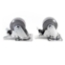 Staging 101 Replacement Swivel Casters with Brakes for Storage Trolleys (2-pack) - SCASTB