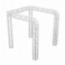 ProX F34 Square Truss 2-Way 90 Degree Vertical Rounded Corner Junction - PRX-XT-SQ164-2W90-RC