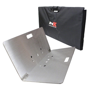 ProX F34 Square Truss Folding Aluminum Base Plate & Bag, 24"x24" - ARCHIVED global truss, euro truss, eurotruss, dura truss, duratruss,