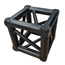 ProX F34 Square Truss 6-Way Matte Black Junction Block with 16 Half Conical Couplers - PRX-XT-JB6W-4W-BLK