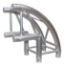 ProX F34 Square Truss 2-Way 90 Degree Vertical Rounded Corner Junction - PRX-XT-SQ164-2W90-RC