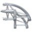 ProX F34 Square Truss 2-Way 90 Degree Vertical Rounded Corner Junction - PRX-XT-SQ164-2W90-RC
