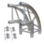 ProX F34 Square Truss 2-Way 90 Degree Vertical Rounded Corner Junction - PRX-XT-SQ164-2W90-RC