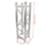 ProX F34 Pro Square Truss Ladder Straight Segment - 1 Meter - PRX-XT-SQPL328