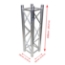 ProX F34 Square Truss Straight Segment - 1 Meter - PRX-XT-SQ328