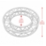 ProX F34 Square Frame Circle Truss Package (2 x 180° Segments) - 2 Meters - PRX-XT-CSQ656-2X180