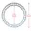 ProX F34 Square Frame Circle Truss Package (4 x 90° Segments) - 4 Meters - PRX-XT-CSQ1312-4X90