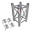 ProX F34 Square Box Truss Straight Segment - 0.5 Meter - PRX-XT-SQ164