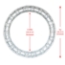 ProX F34 Square Frame Circle Truss Package (4 x 90° Segments) - 5 Meters - PRX-XT-CSQ1640-4X90