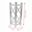 ProX F34 Square Truss Straight Segment - 0.75 Meter - PRX-XT-SQ246