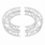 ProX F34 Square Frame Circle Truss Package (2 x 180° Segments) - 2 Meters - PRX-XT-CSQ656-2X180