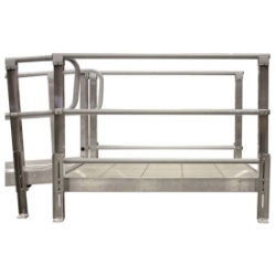 Modular XP Aluminum Platform with Hand Rails, 48