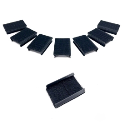 IntelliStage Hook and Loop Covered Skirt Clips (8-pack) ISSKRTCLIPX8 velcro, attaching skirt to stage