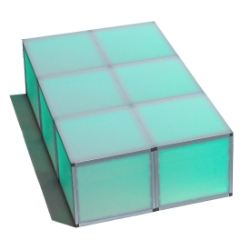 ProX Lumo Stage 4'x6' Acrylic Stage w/Optional Lights, 24