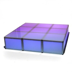 ProX Lumo Stage 6'x6' Acrylic Stage w/Optional Lights, 16