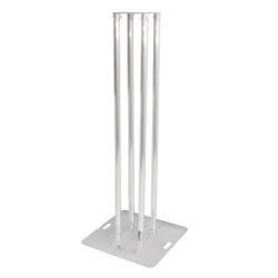 ProX 2.5m F31 Single Tube Truss Totem Package (Set of 2) with White Cover PRX-XT-S4X820TOTEMX2 global truss GLO TOTEM 2.5, trussing totems, trussing towers, ProX Direct, square truss, 2.5m truss