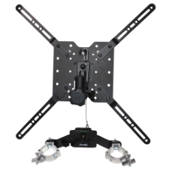 ProX Universal TV/Monitor Clamp with Vesa Mounting Bracket for F34/F32 Truss or Speaker Stands PRX-XT-MEDIAMOUNT global truss, euro truss, eurotruss, dura truss, duratruss, 