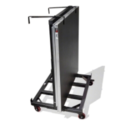 ProX Rolling Vertical Storage Cart for 4'W Stage Decks PRX-X-STGX6 ProX Direct, ProX Stage Q, portable stage, portable staging, stage transport, stage storage, dolly, stage dolly, stage cart
