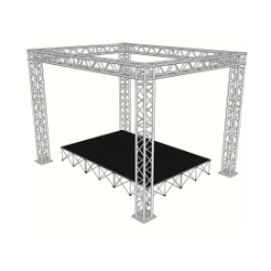 F34 Square Box Truss Kit for 12'x8' Stage F34SK8X12 12x8, 8x12 portable stage trussing