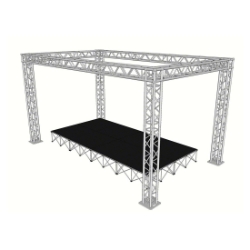 F34 Square Box Truss Kit for 16'x8' Stage F34SK8X16 16x8, 8x16 portable stage trussing