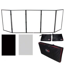 ProX 5 Panel Quick-Release DJ Facade Package, Black Frame  PRX-XF-5X3048B ProX Direct, ProX, dj facade, facade, panel facade
