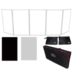 ProX 5 Panel Quick-Release DJ Facade Package, Silver Frame PRX-XF-5X3048S ProX Direct, ProX, dj facade, facade, panel facade
