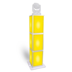 ProX Lumo Acrylic 6ft Pillar Cube Column w/ Optional Lights PRX-XSA-PILLAR6FT light pillar, disco pillar, LUMOstage, LumoStage™, light up pillar, bar pillar, cocktail column, light up cocktail column, disco furniture, dj tower, dj totem, light up totem, light up tower, acrylic pillar
