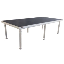 StageQ 4'x8' Portable Stage Unit, Includes (6) Adjustable Height Legs, 28