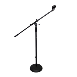 ProX T-MIC06 Round Base Microphone Stand w/ Boom PRX-T-MIC06 ProX Direct, ProX, dj gear, music gear, microphone stand with boom, mic stand, round mic stand, round base microphone