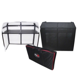 ProX Mesa MK2 DJ Facade Table Station, B&W Scrims and Carry Bag  PRX-XF-MESAMK2 ProX Direct, ProX, dj facade, facade, panel facade