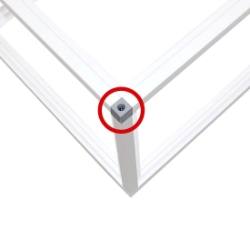 ProX Lumo Stage Grey Corner Connector (Replacement Part) PRX-XSA-SPCORNER dance stage, light stage, disco stage, replacement plastic corner, corner connector, lumo stage corner connector, LUMOstage, LumoStage™