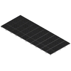 QuickLock Staging 16'x40' Indoor/Outdoor Stage System QLSTAGE1640 16x40, 40x16, portable stage platform, portable staging platform, stage deck, stage panel, quicklock, quicklock staging