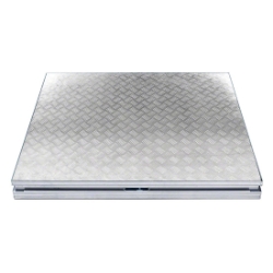 QuickLock Staging 4'x4' Square Stage Platform, Weatherproof Aluminum Finish  QLP4AL 4x4, 48x48, portable stage platform, portable staging platform, stage deck, stage panel, quicklock, quicklock staging