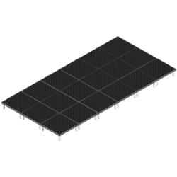 QuickLock Staging 12'x24' Indoor/Outdoor Stage System QLSTAGE1224 12x24, 24x12, portable stage platform, portable staging platform, stage deck, stage panel, quicklock, quicklock staging