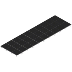 QuickLock Staging 12'x40' Indoor/Outdoor Stage System QLSTAGE1240 12x40, 40x12, portable stage platform, portable staging platform, stage deck, stage panel, quicklock, quicklock staging