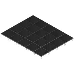 QuickLock Staging 16'x20' Indoor/Outdoor Stage System QLSTAGE1620 16x20, 20x16, portable stage platform, portable staging platform, stage deck, stage panel, quicklock, quicklock staging