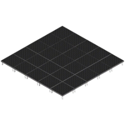 QuickLock Staging 20'x20' Indoor/Outdoor Stage System QLSTAGE2020 20x20, 20 x 20, portable stage platform, portable staging platform, stage deck, stage panel, quicklock, quicklock staging