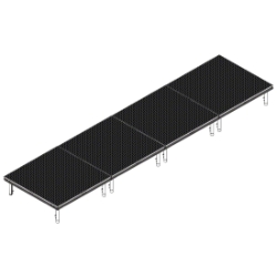 QuickLock Staging 4'x16' Indoor/Outdoor Stage System QLSTAGE416 4x16, 16x4, portable stage platform, portable staging platform, stage deck, stage panel, quicklock, quicklock staging