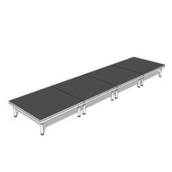 QuickLock Staging 4'x16' Indoor/Outdoor Stage System QLSTAGE416 4x16, 16x4, portable stage platform, portable staging platform, stage deck, stage panel, quicklock, quicklock staging