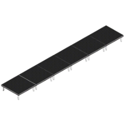 QuickLock Staging 4'x24' Indoor/Outdoor Stage System QLSTAGE424 4x24, 24x4, portable stage platform, portable staging platform, stage deck, stage panel, quicklock, quicklock staging