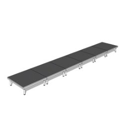 QuickLock Staging 4'x24' Indoor/Outdoor Stage System QLSTAGE424 4x24, 24x4, portable stage platform, portable staging platform, stage deck, stage panel, quicklock, quicklock staging