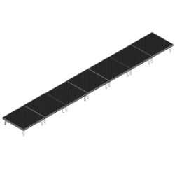 QuickLock Staging 4'x28' Indoor/Outdoor Stage System QLSTAGE428 4x28, 28x4, portable stage platform, portable staging platform, stage deck, stage panel, quicklock, quicklock staging