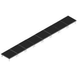 QuickLock Staging 4'x32' Indoor/Outdoor Stage System QLSTAGE432 4x32, 32x4, portable stage platform, portable staging platform, stage deck, stage panel, quicklock, quicklock staging