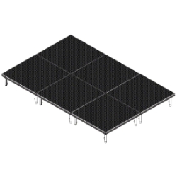 QuickLock Staging 8'x12' Indoor/Outdoor Stage System QLSTAGE812 8x12, 12x8, portable stage platform, portable staging platform, stage deck, stage panel, quicklock, quicklock staging