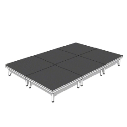 QuickLock Staging 8'x12' Indoor/Outdoor Stage System QLSTAGE812 8x12, 12x8, portable stage platform, portable staging platform, stage deck, stage panel, quicklock, quicklock staging