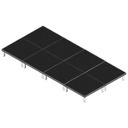 QuickLock Staging 8'x16' Indoor/Outdoor Stage System QLSTAGE816 8x16, 16x8, portable stage platform, portable staging platform, stage deck, stage panel, quicklock, quicklock staging