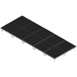 QuickLock Staging 8'x20' Indoor/Outdoor Stage System QLSTAGE820 8x20, 20x8, portable stage platform, portable staging platform, stage deck, stage panel, quicklock, quicklock staging